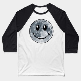 Moon Smiley Baseball T-Shirt